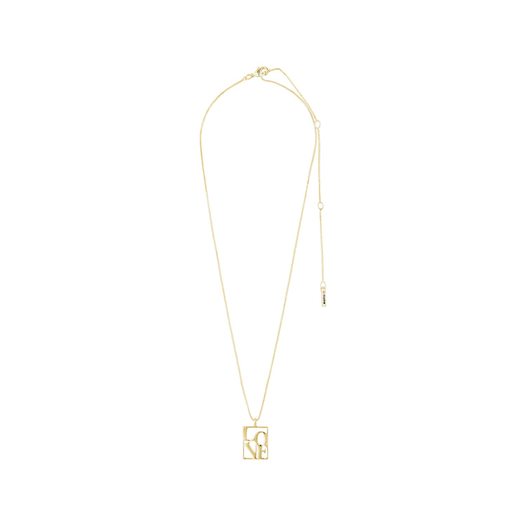 Pilgrim LOVE TAG, Recycelte LOVE Halskette Vergoldet