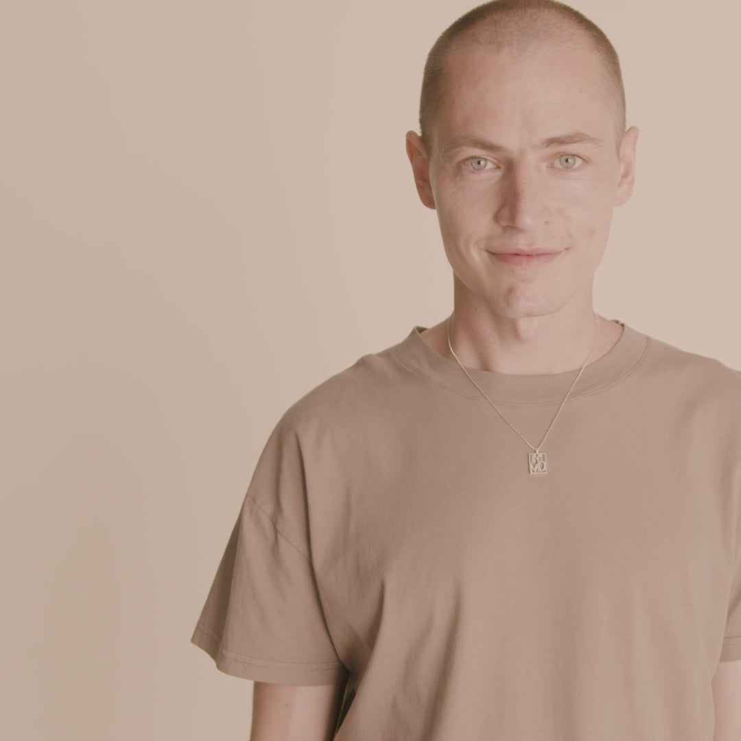 Pilgrim LOVE TAG, Recycelte MOM Halskette Versilbert