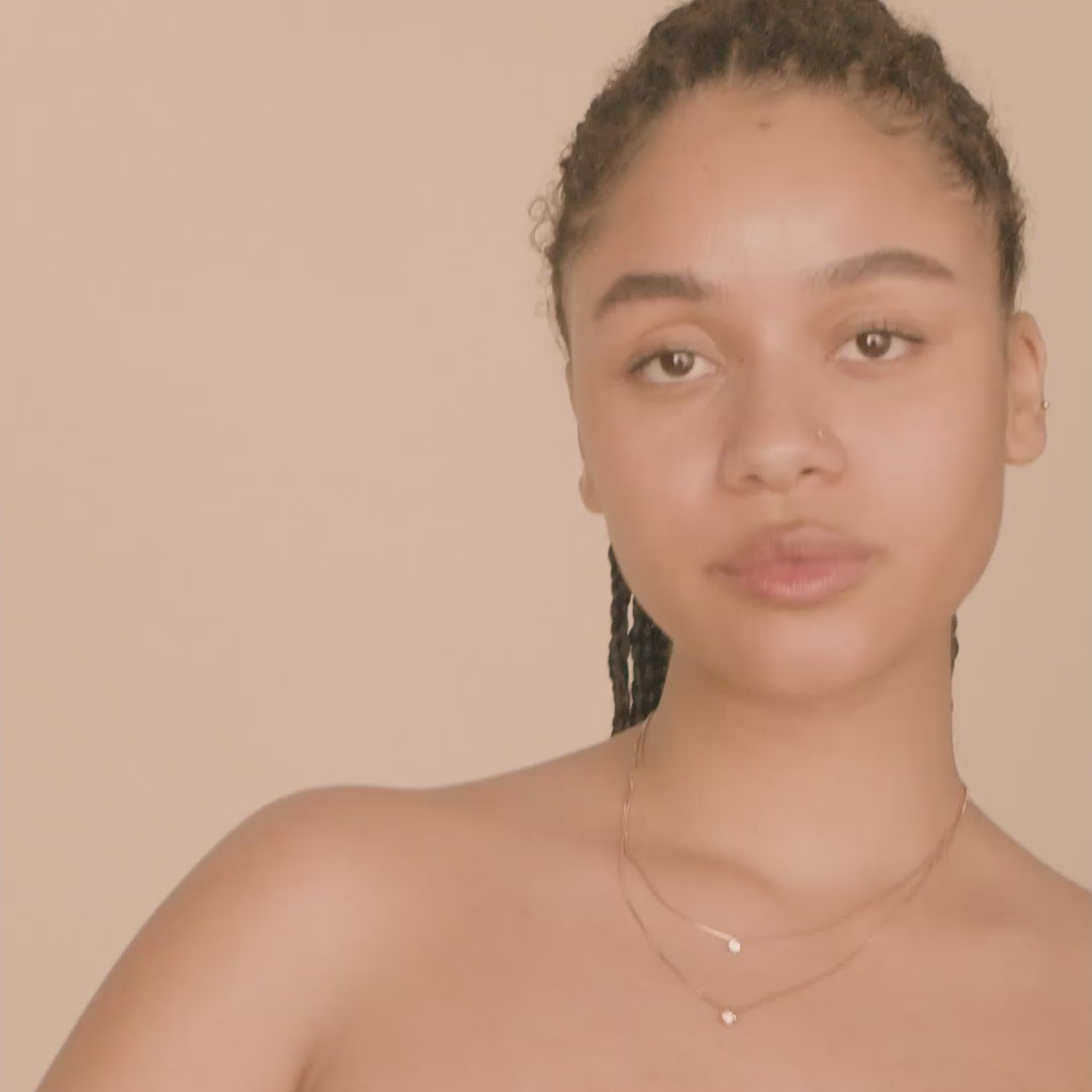 Pilgrim LUCIA Recycelte 2-in-1-Kristallhalskette, Rosévergoldet