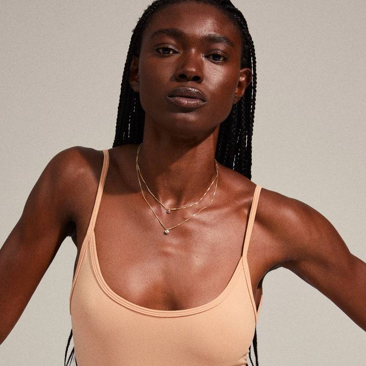 Pilgrim LUCIA Recycelte 2-in-1-Kristallhalskette, Vergoldet