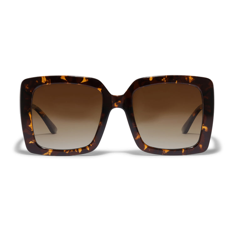 Pilgrim LUCIANA Oversized Vintage-Sonnenbrille In Braunem Schildpatt