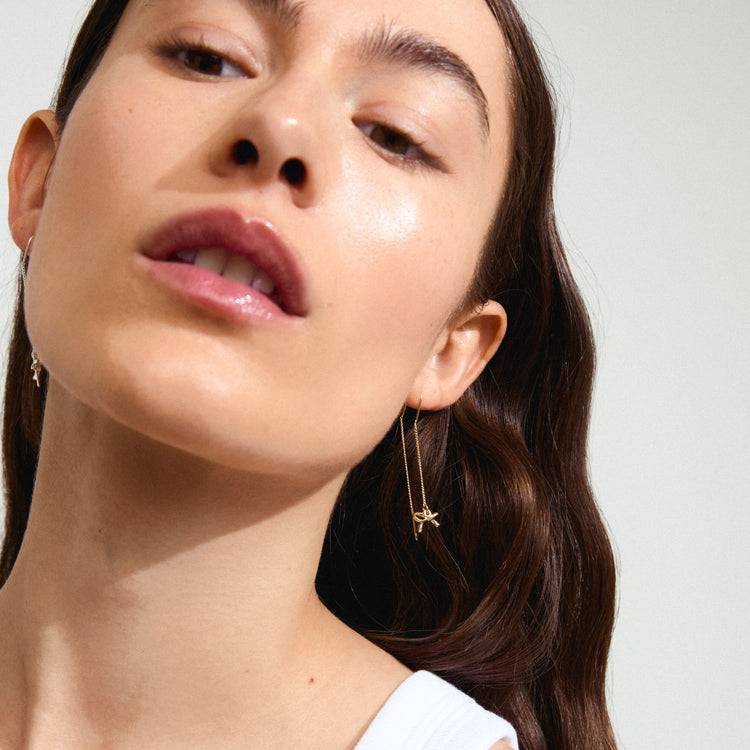 Pilgrim LYSANDRA Recycelte Ketten-Ohrringe Vergoldet