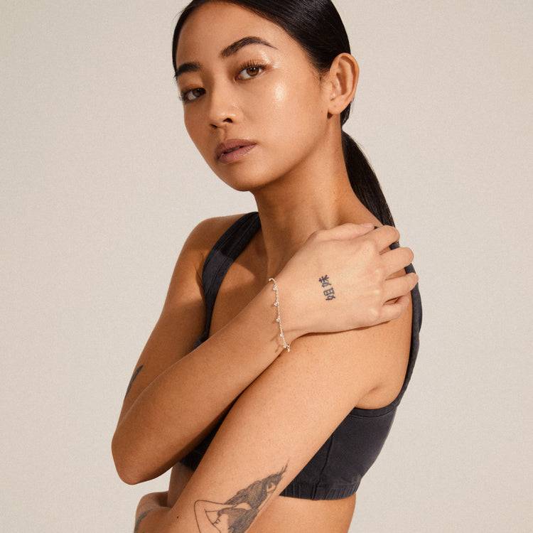 Pilgrim MAJA Kristall-Armband Mit Mehreren Tropfen, Versilbert