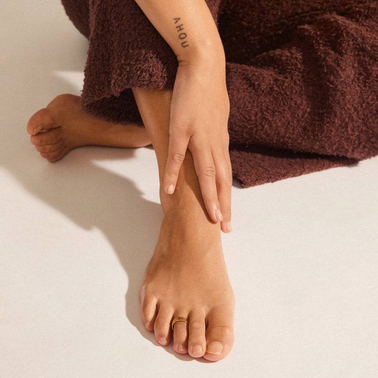 Pilgrim MARISOL Flacher Schlangenketten-Zehenring, Vergoldet