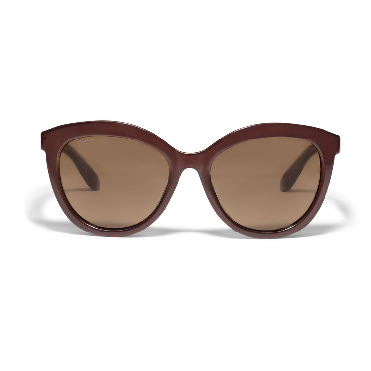 Pilgrim MARLENE Recycelte Cat-Eye-Sonnenbrille Braun