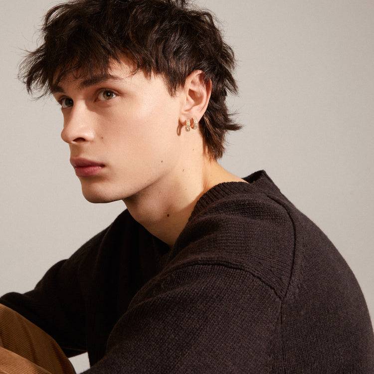 Pilgrim MATYLDA Recycelte Kristall-Creolen Vergoldet