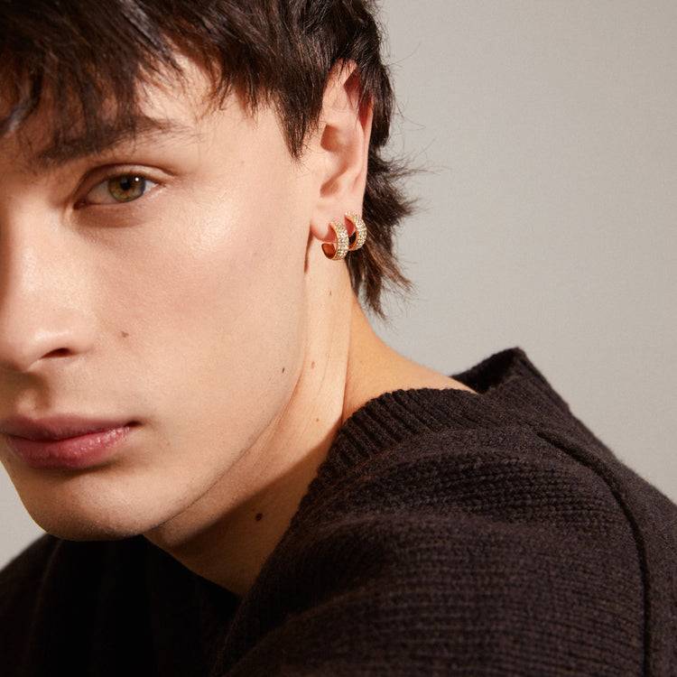 Pilgrim MATYLDA Recycelte Kristall-Creolen Vergoldet