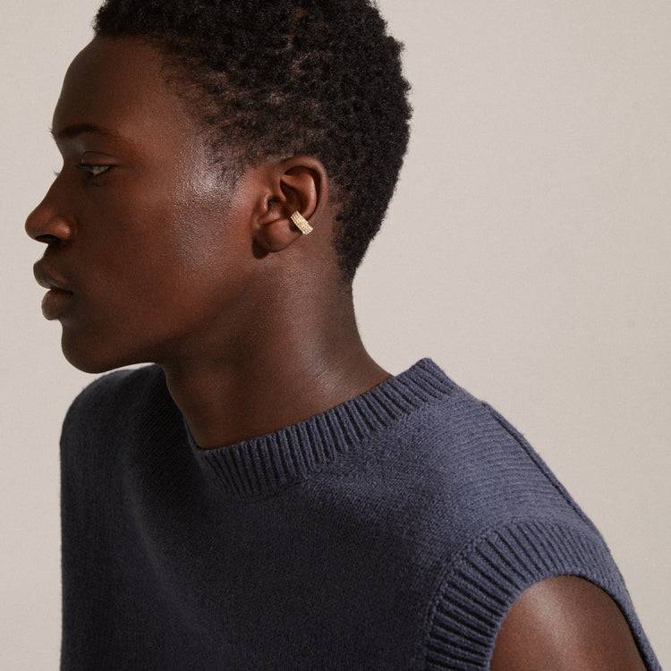 Pilgrim MATYLDA Recycelter Kristall-Cuff-Ohrring Vergoldet