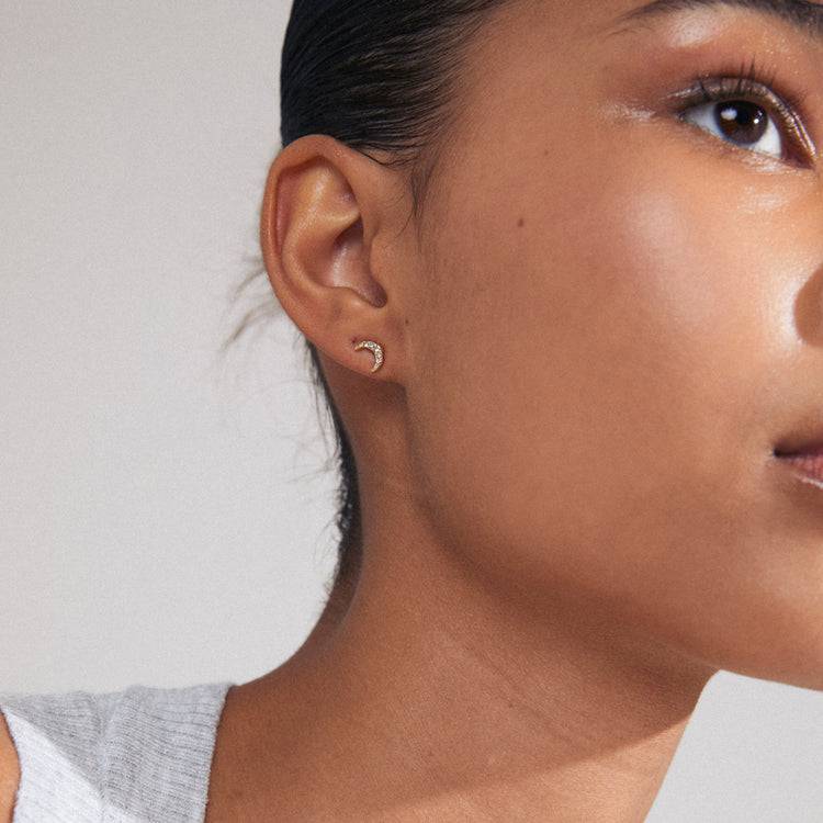 Pilgrim MELINA Recycelter, Einzelner Ohrring Vergoldet