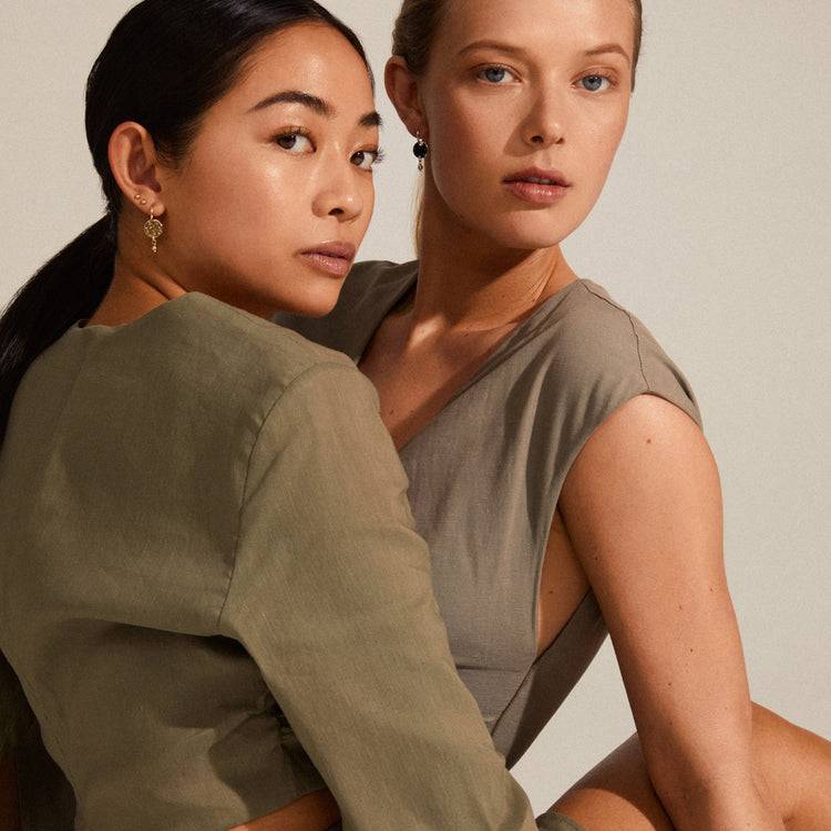 Pilgrim MSF Geschenkset, Münz-Hoops & Ohrstecker, Versilbert