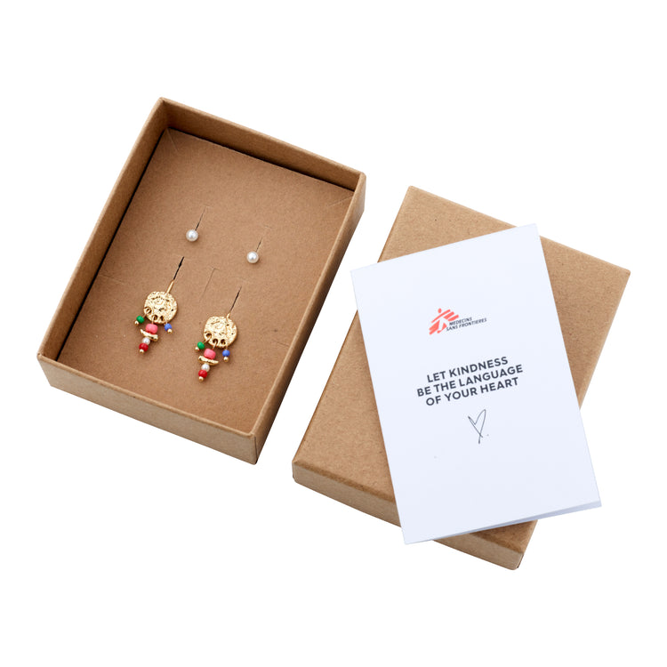 Pilgrim MSF Recycelte Ohrringe 2-in-1-Set Vergoldet