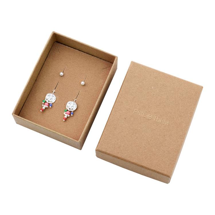 Pilgrim MSF Recycelte Ohrringe 2-in-1-Set Versilbert