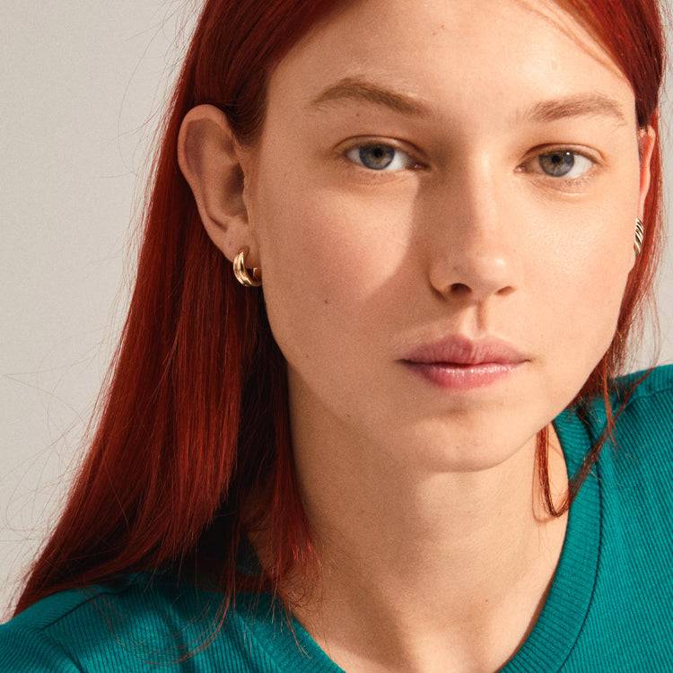 Pilgrim NADYA Creolen Und Earcuffs, 2-in-1-Set, Vergoldet