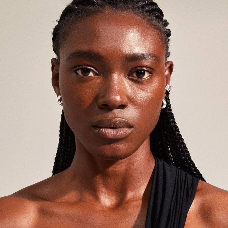 Pilgrim NADYA Creolen Und Earcuffs, 2-in-1-Set, Versilbert