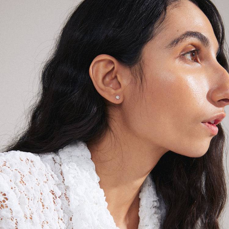 Pilgrim NIKOLETA Recycelter, Einzelner Ohrring Versilbert