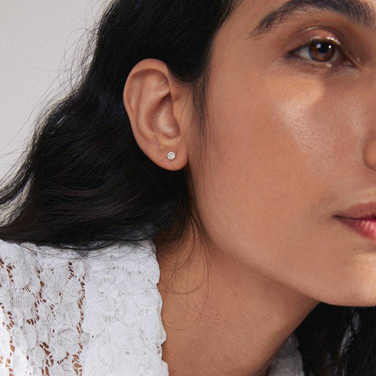 Pilgrim NIKOLETA Recycelter, Einzelner Ohrring Versilbert