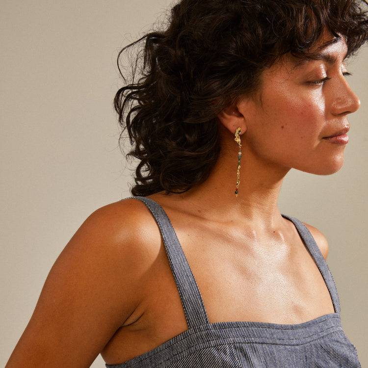 Pilgrim NIYA Recycelte Ohrringe Mehrfarbig/vergoldet