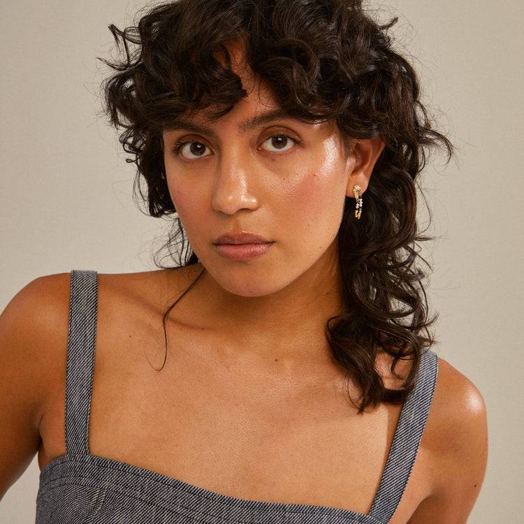 Pilgrim NIYA Recycelte Ohrringe Mehrfarbig/vergoldet