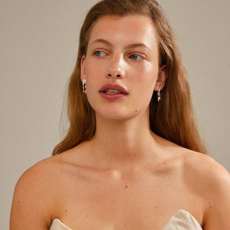 Pilgrim NIYA Recycelte Ohrringe Mehrfarbig/versilbert