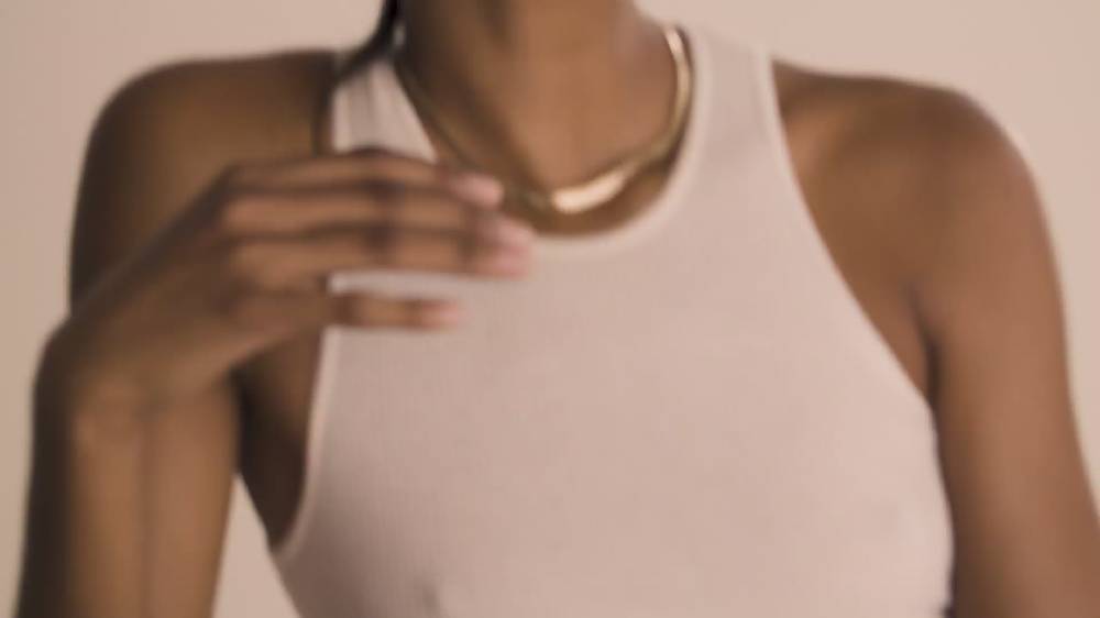 Pilgrim NOREEN Recycelte Flache Schlangenkette, Vergoldet