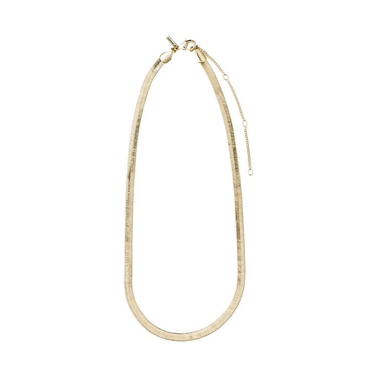 Pilgrim NOREEN Recycelte Flache Schlangenkette, Vergoldet