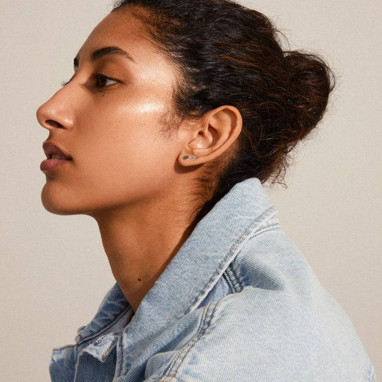 Pilgrim NORMA Recyceltes 3-in-1-Ohrring-Set, Versilbert