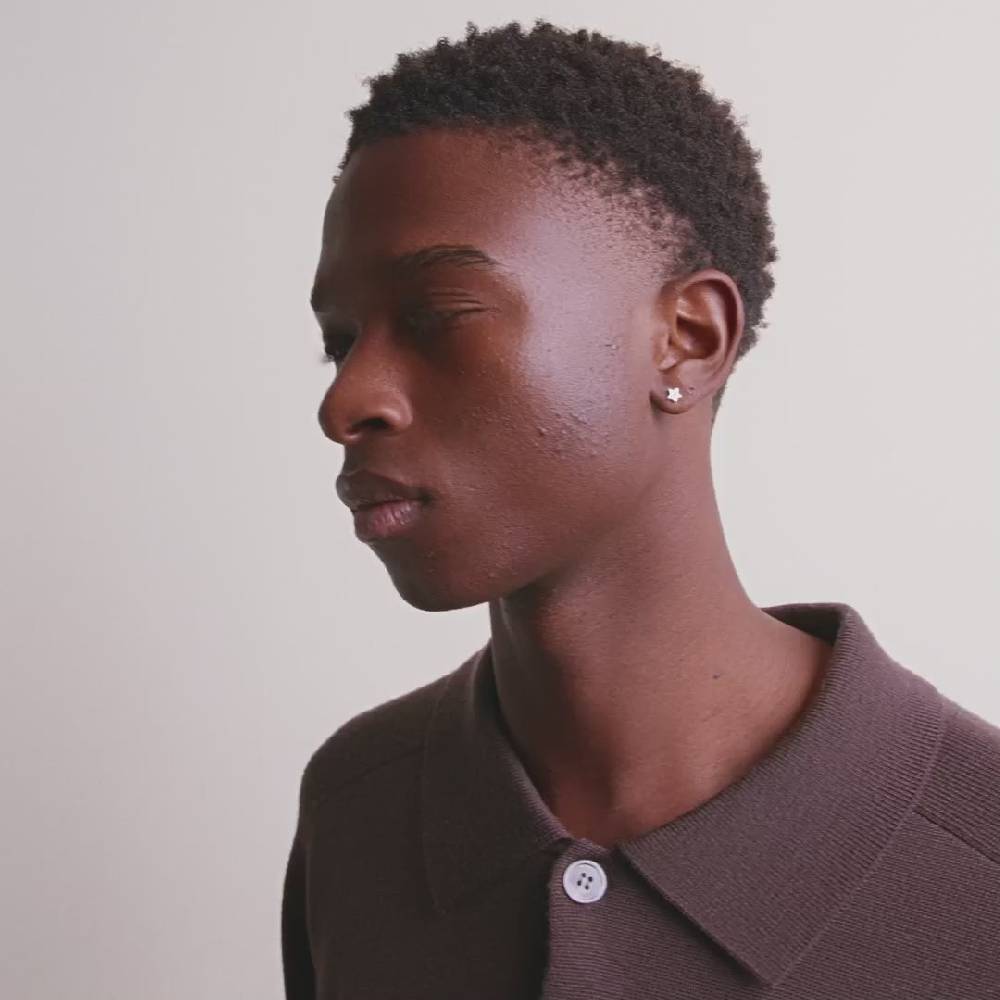 Pilgrim NYX Recycelter, Einzelner Ohrring Versilbert