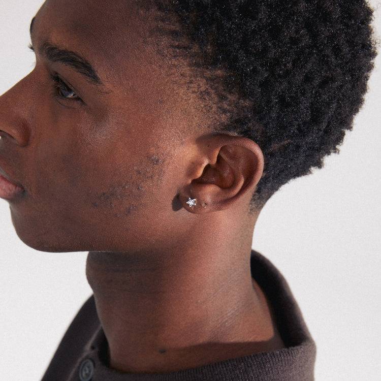 Pilgrim NYX Recycelter, Einzelner Ohrring Versilbert