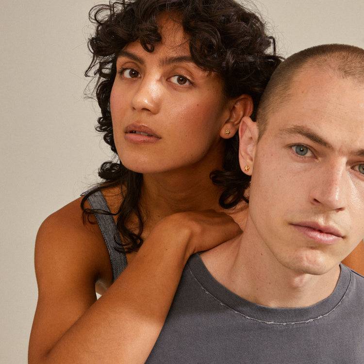 Pilgrim OAKLEY Recycelte Seestern-Ohrringe Vergoldet