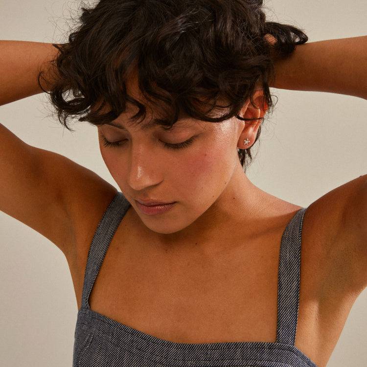 Pilgrim OAKLEY Recycelte Seestern-Ohrringe Versilbert