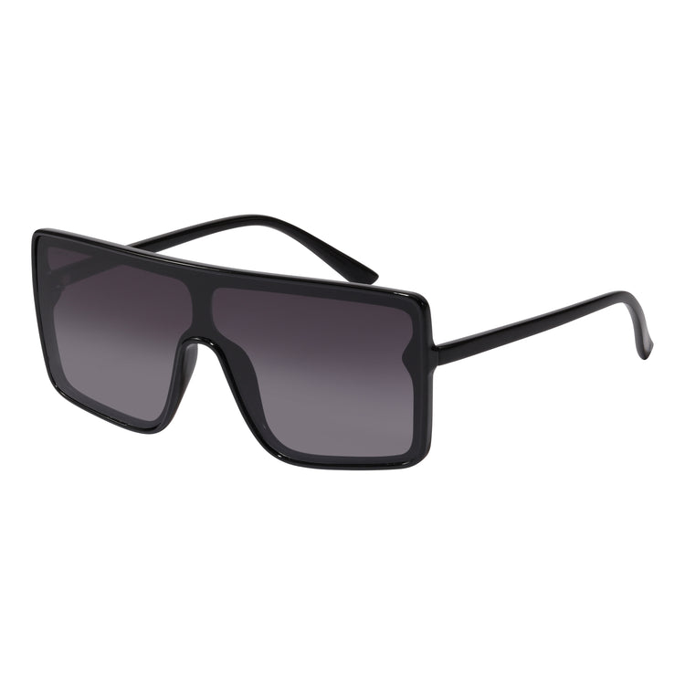 Pilgrim OCEANE eckig geformte Shield-Sonnenbrille schwarz