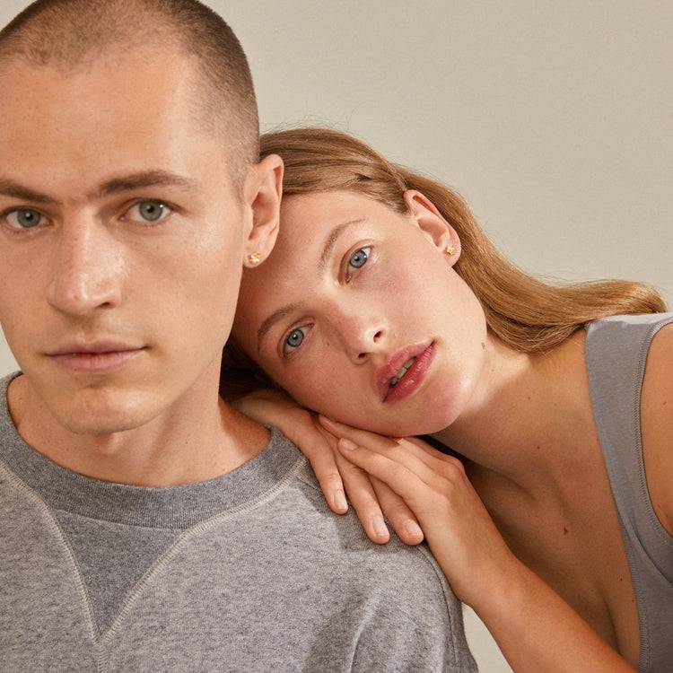 Pilgrim OCTAVIA Recycelte Kleeblatt-Ohrringe Vergoldet