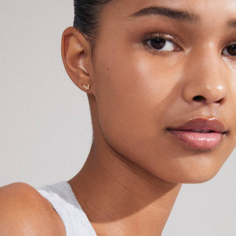 Pilgrim OLYMPIA Recycelter, Einzelner Ohrring Vergoldet