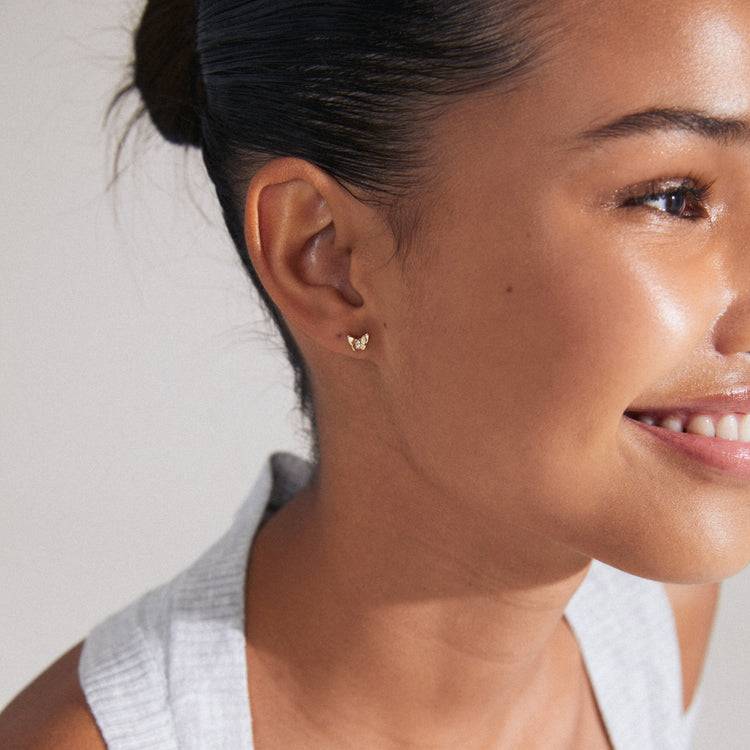 Pilgrim OLYMPIA Recycelter, Einzelner Ohrring Vergoldet