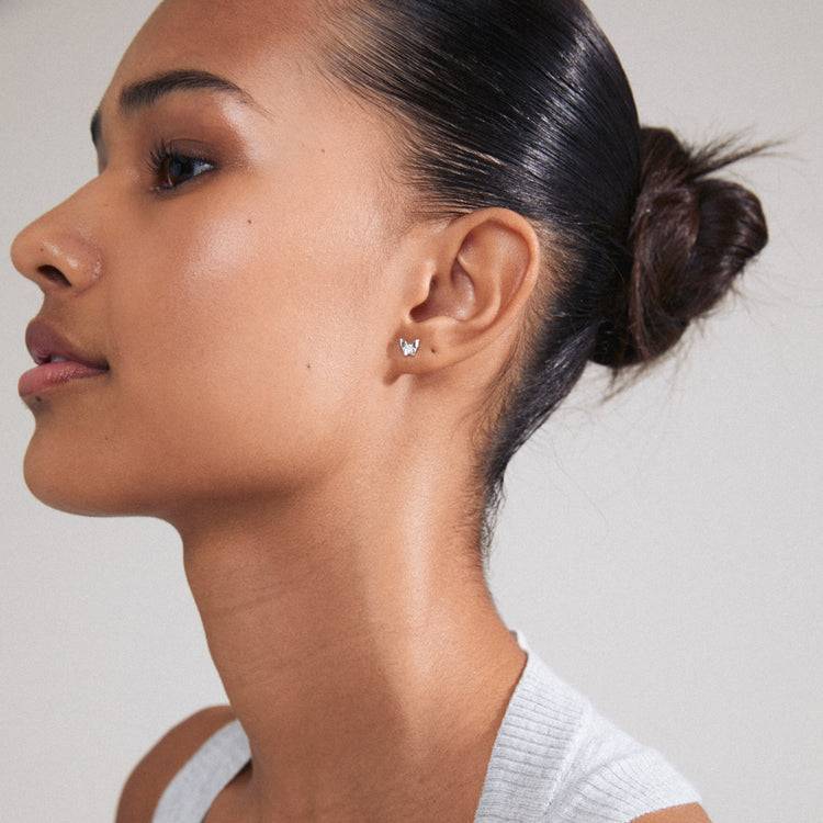 Pilgrim OLYMPIA Recycelter, Einzelner Ohrring Versilbert