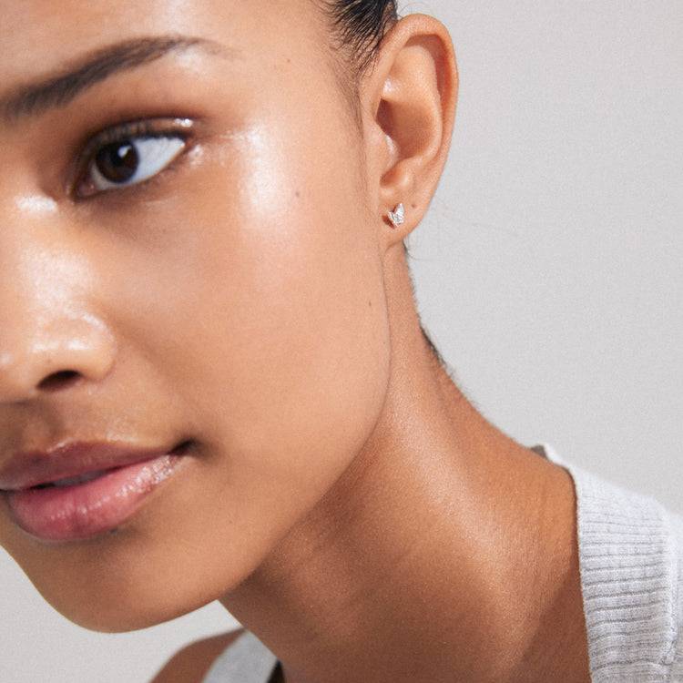 Pilgrim OLYMPIA Recycelter, Einzelner Ohrring Versilbert