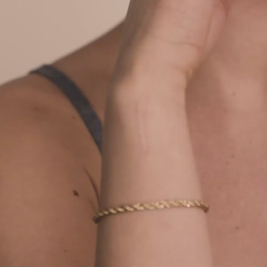 Pilgrim PAM Recyceltes Robe Kettenarmband, Vergoldet