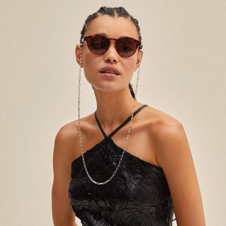 Pilgrim PAOLA Recycelte Sonnenbrillenkette, Versilbert