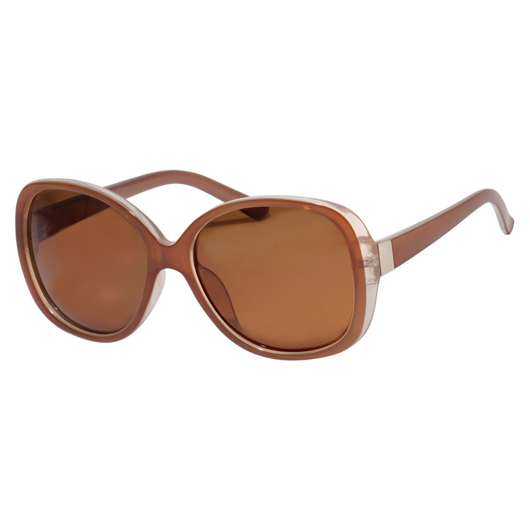 Pilgrim PARKER Retro-Oversized-Sonnenbrille, Hellbraun