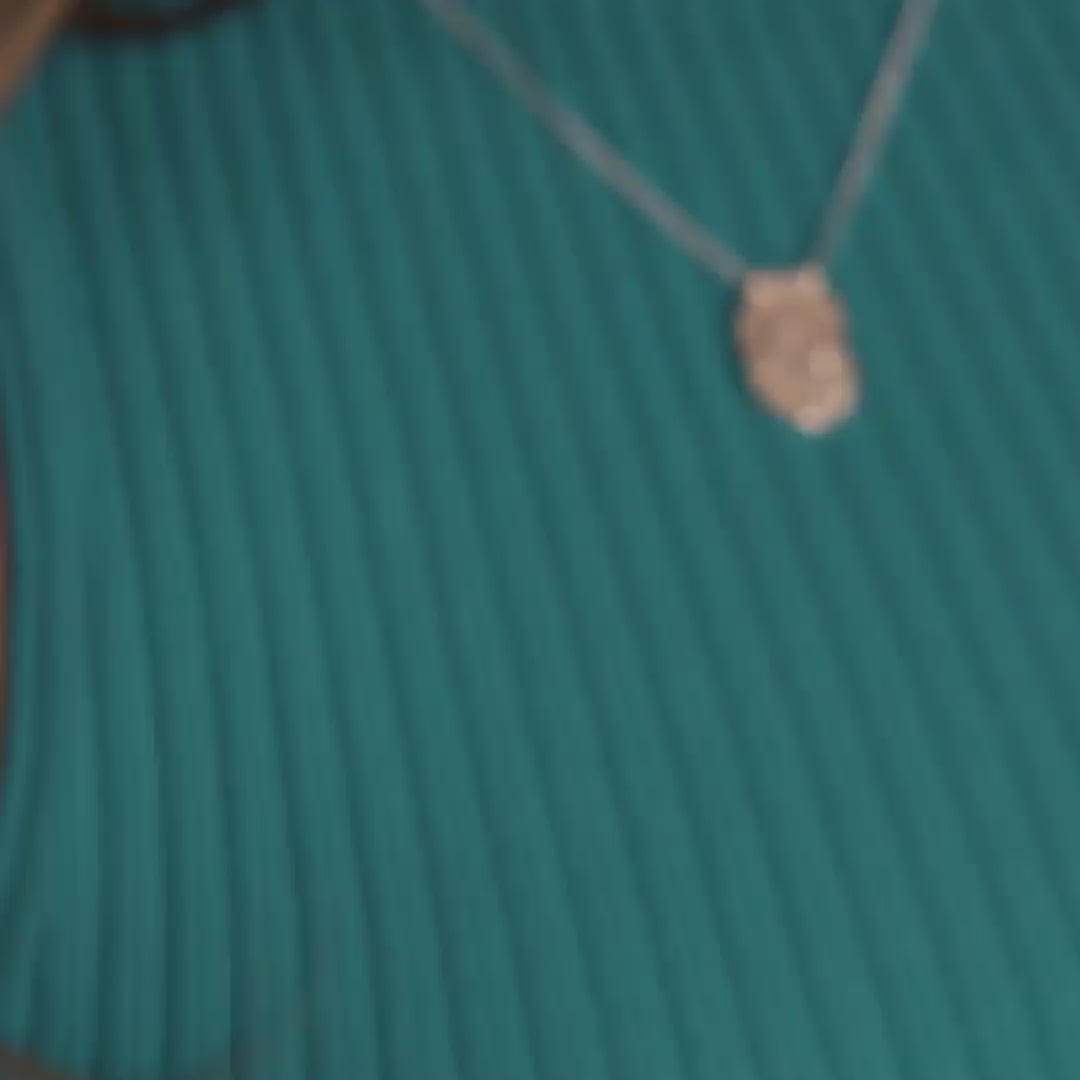 Pilgrim PEACE Halskette Mit Organisch Geformtem Anhänger, Versilbert