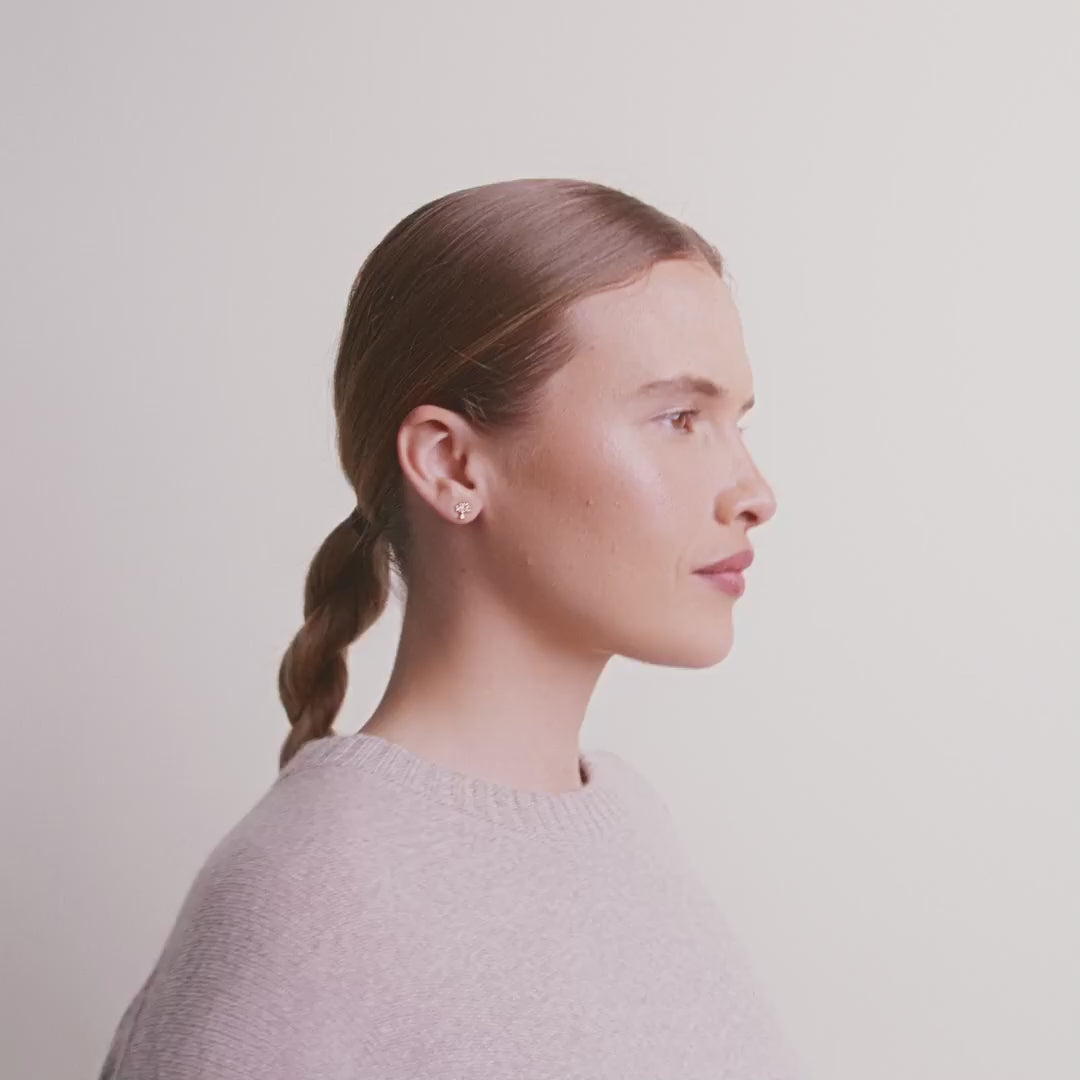 Pilgrim PHYLLIS Recycelter, Einzelner Ohrring Vergoldet