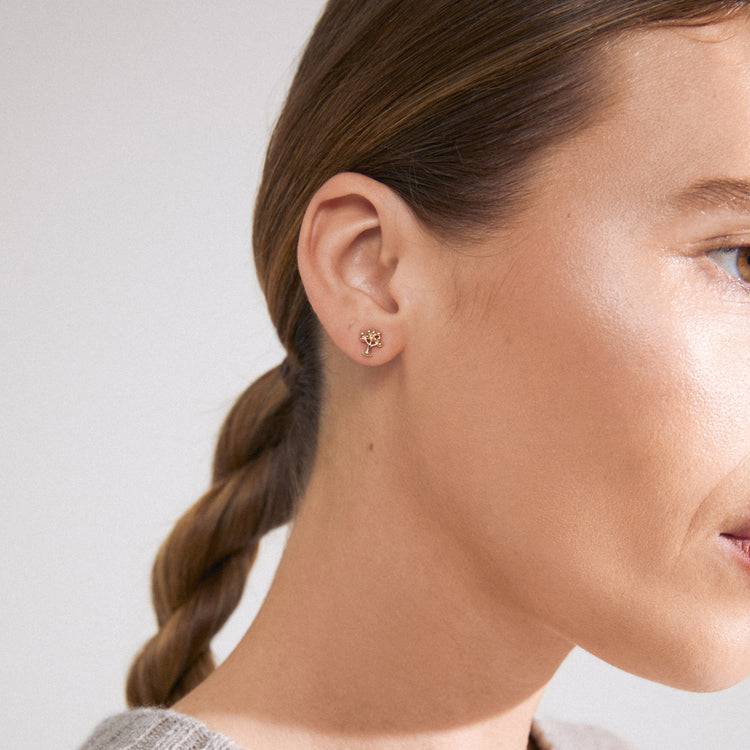 Pilgrim PHYLLIS Recycelter, Einzelner Ohrring Vergoldet