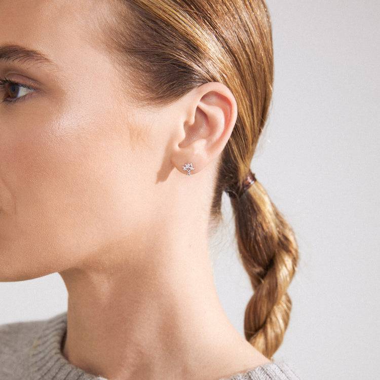 Pilgrim PHYLLIS Recycelter, Einzelner Ohrring Versilbert