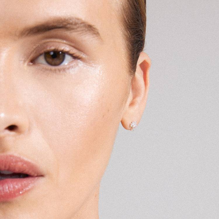 Pilgrim PHYLLIS Recycelter, Einzelner Ohrring Versilbert