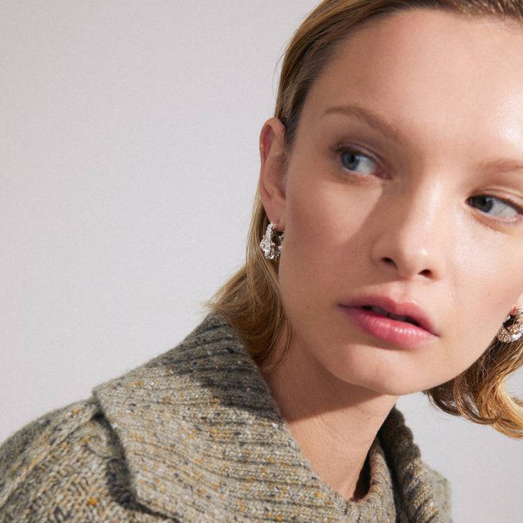 Pilgrim ACT Recycelte Creolen Versilbert