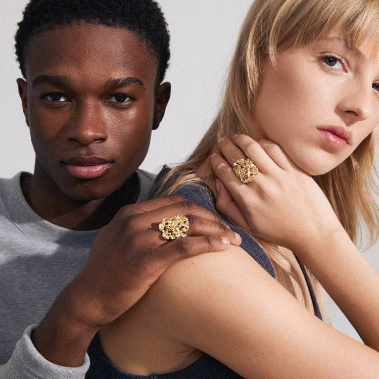 Pilgrim ACT Recycelter Ring Vergoldet