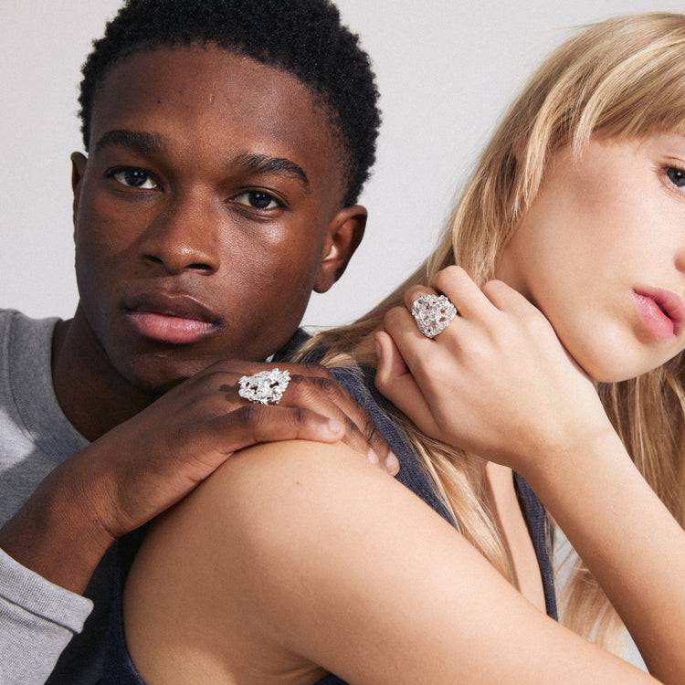 Pilgrim ACT Recycelter Ring Versilbert