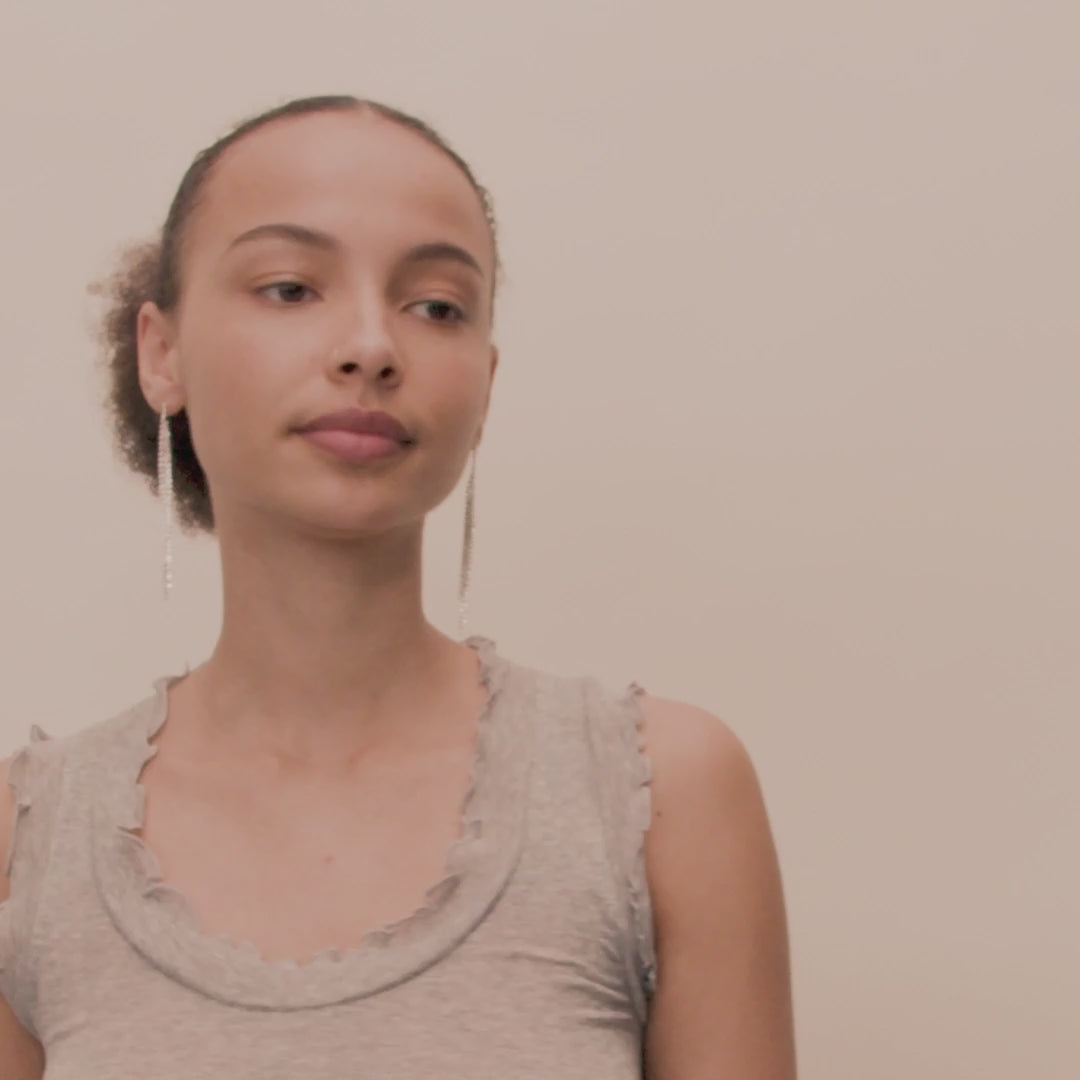 Pilgrim ADELAIDE Kristallohrringe Versilbert