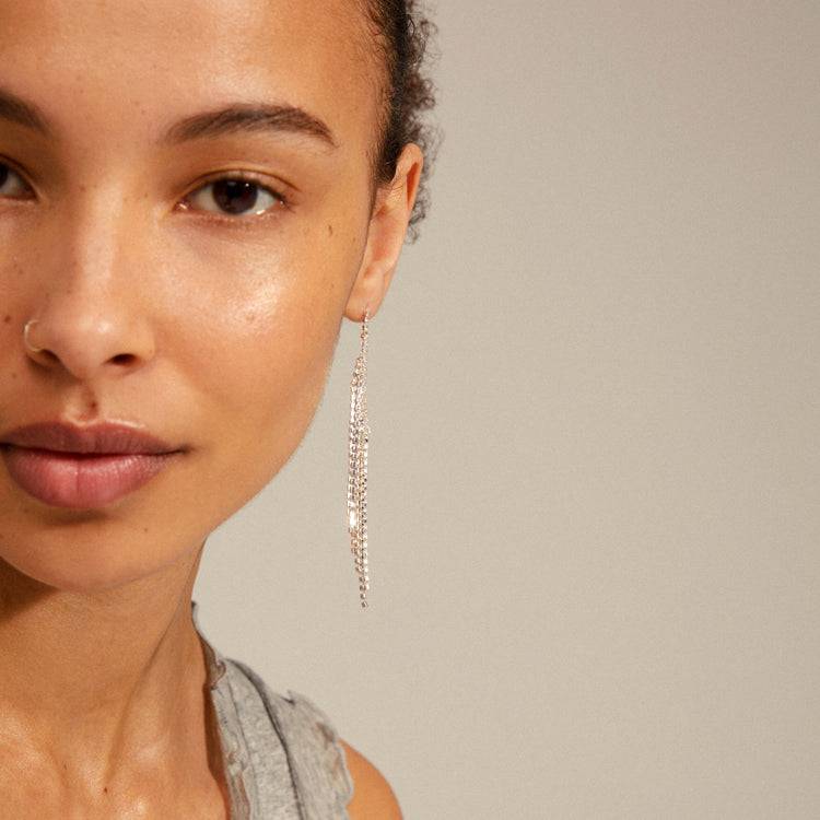 Pilgrim ADELAIDE Kristallohrringe Versilbert