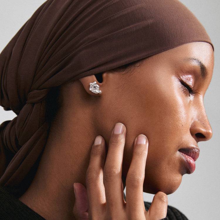 Pilgrim AIAS Recycelte Kristallohrringe Versilbert